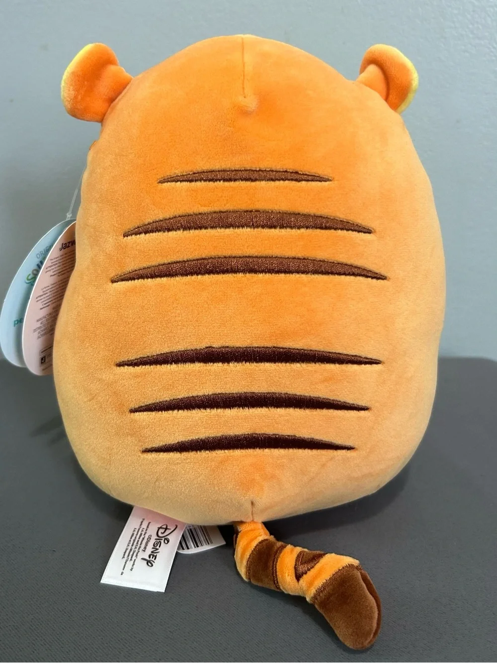 Disney Squishmallow Tigger Plush Toy - Orange & Yellow 8”